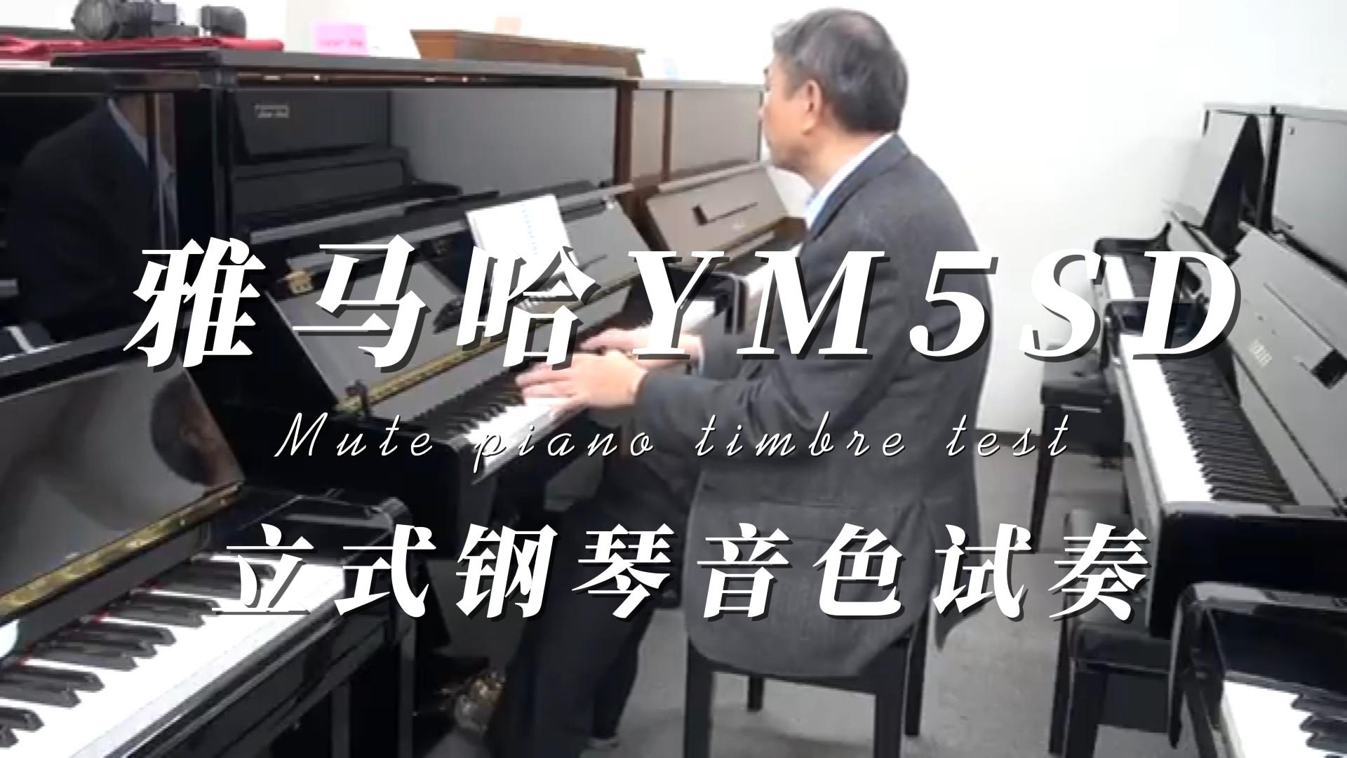 YAMAHA 雅马哈YM5SD静音立式钢琴音色试奏 柏通乐器整理