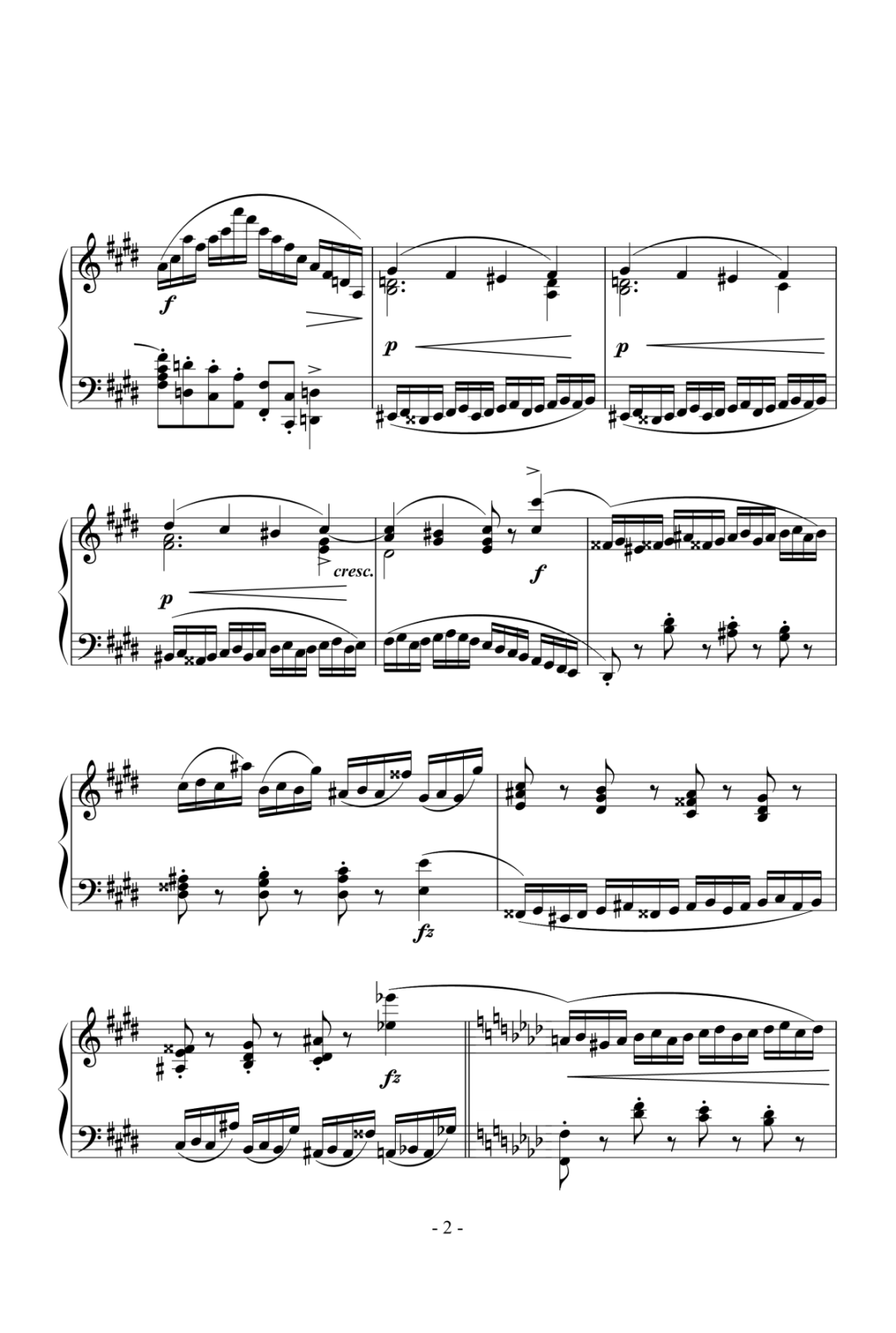 钢琴块 2 等级歌曲】47 激流练习曲,钢琴谱》肖邦（五线谱 钢琴曲 指法）-弹吧|蛐蛐钢琴网
